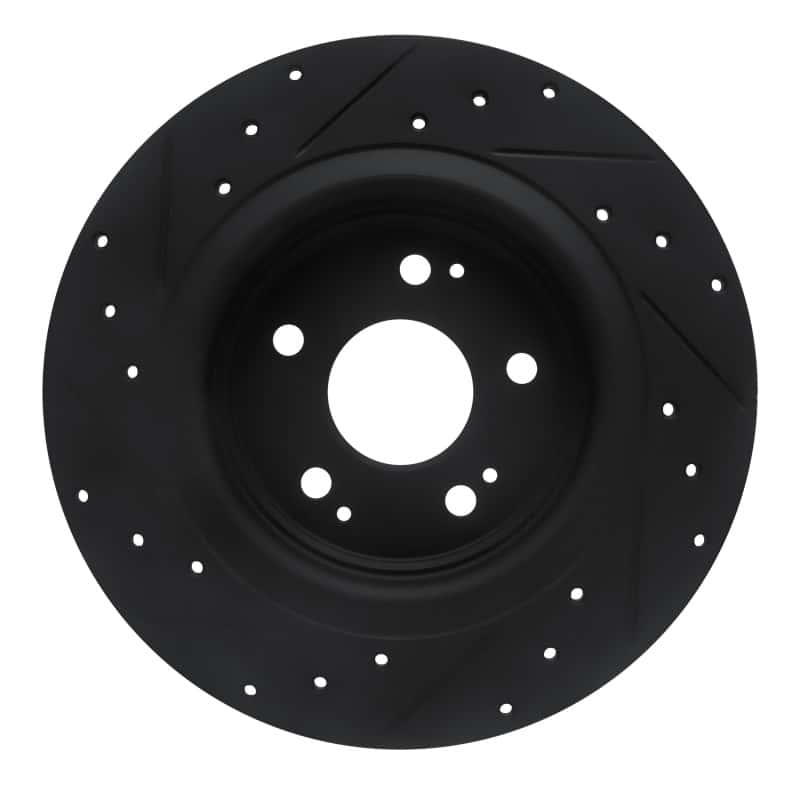 R1 Concepts — R1 17-20 Acura MDX Rear Right Drilled & Slotted Black Brake Rotor
R1 Brake Rotor Drill - view 5
