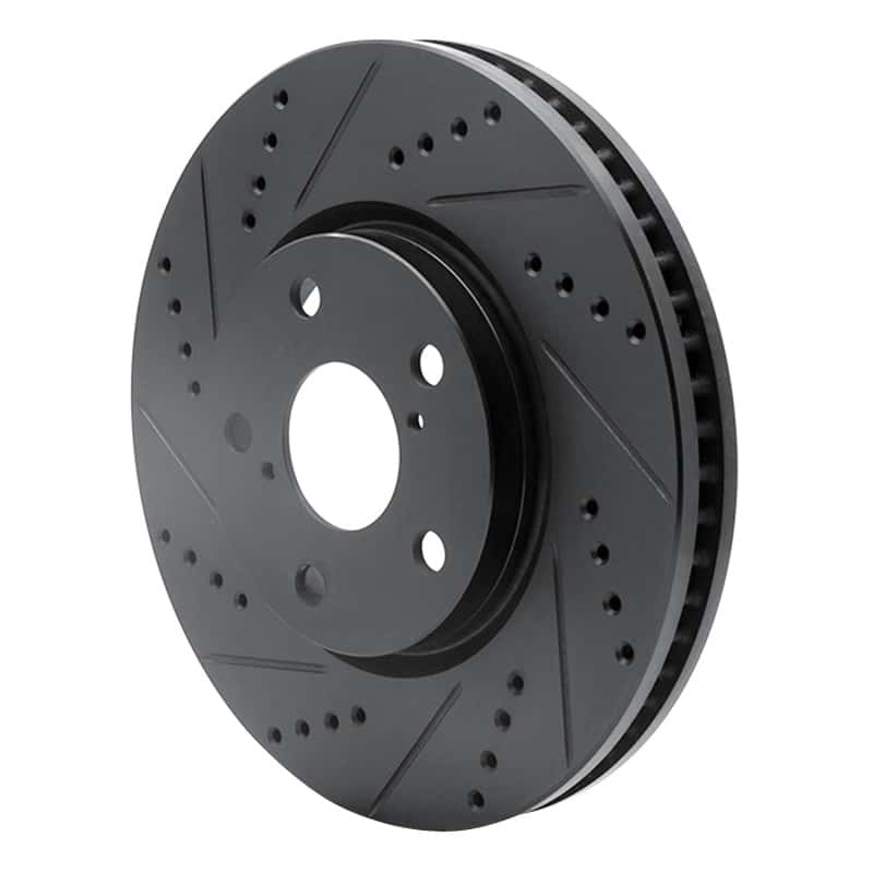 R1 Concepts — R1 06-15 Lexus GS300 Right Front Drilled & Slotted Black Brake Rotor
R1 Brake Rotor Drill - view 2