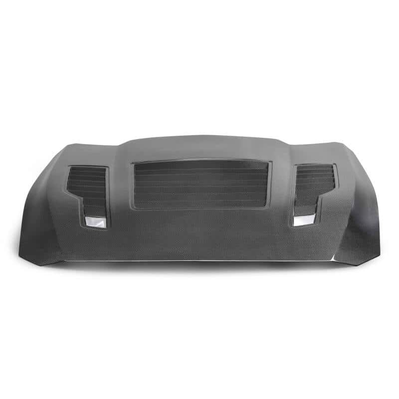 Anderson Composites — Anderson Composites 2024 Ford Mustang Type-GT4 Double-Sided Carbon Fiber Hood - view 3