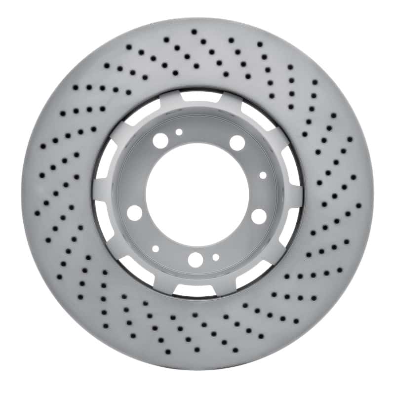 DFC — DFC 94-98 Porsche 911 Left Front Drilled Hi-Carbon Alloy Geomet Coated Rotor - view 5