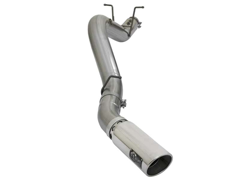 aFe — aFe LARGE BORE HD 5in 409-SS DPF-Back Exhaust w/Polished Tip 2017 GM Duramax V8-6.6L (td) L5P
DPF-Back Exhaust - view 1