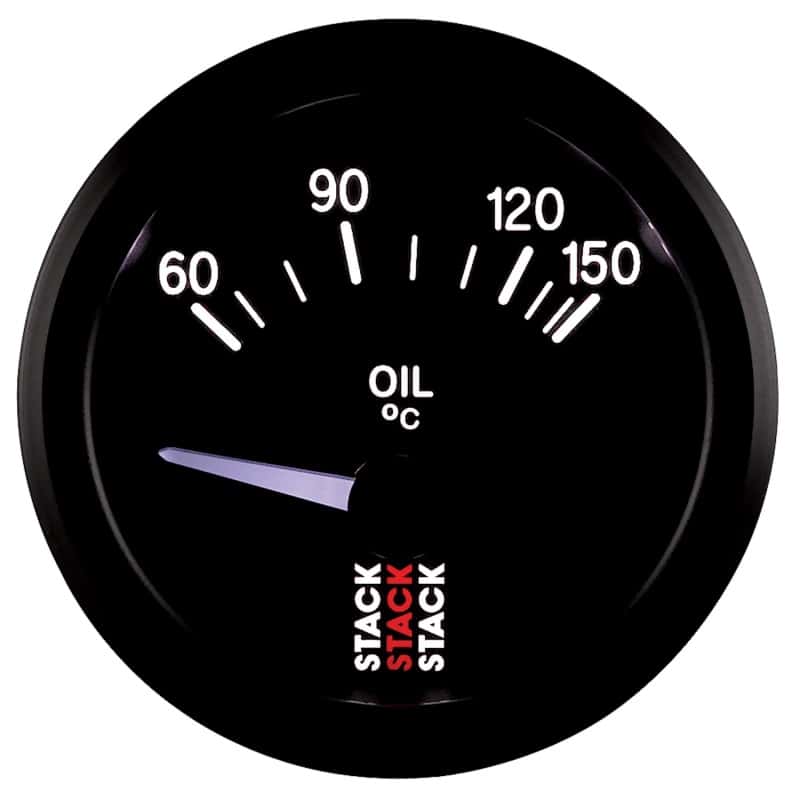 AutoMeter — Autometer Stack 52mm 60-150 Deg C M10 Male Electric Oil Temp Gauge - Black
Ga OilT Elec Bk 150C - view 4