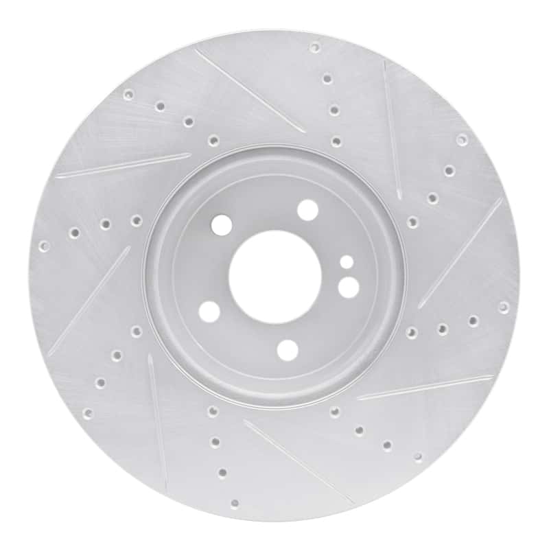 R1 Concepts — R1 15-23 Mercedes-Benz C400 Front Left Drilled & Slotted Silver Brake Rotor
R1 Brake Rotor Drill - view 5