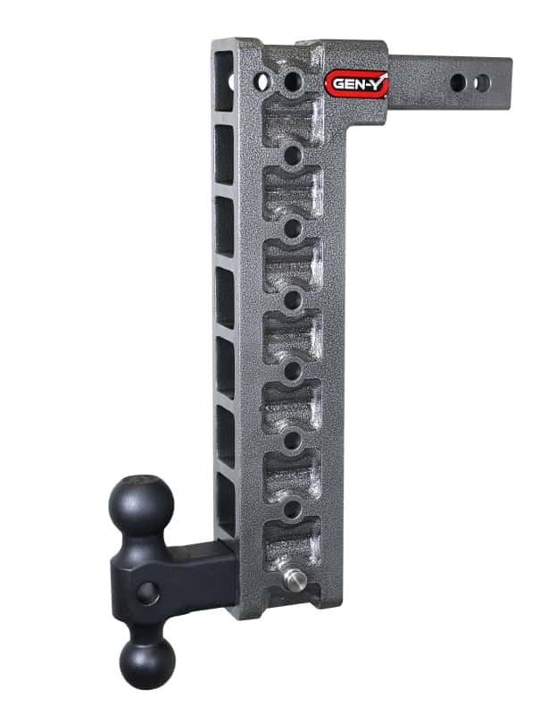 GEN-Y Hitch — Gen-Y Mega Duty 2in Shank 17.5in Drop 10K Hitch w/GH-031 Dual-Ball w/GH-0100 Stabilizer Kit
Drop Hitch - view 3