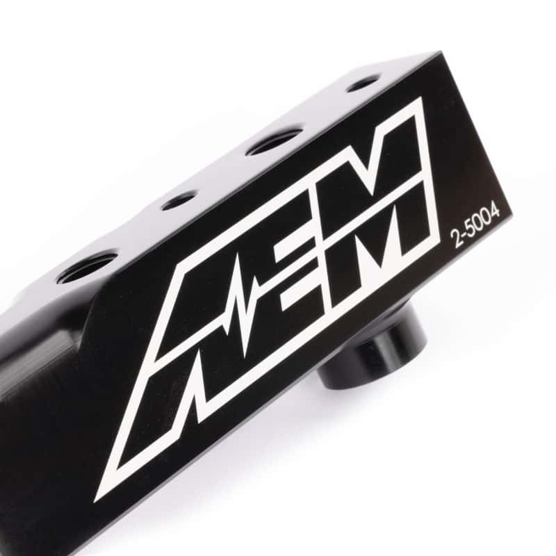 AEM — AEM 90-93 Accord DX/LX/SE/EX & 92-01 Prelude S/Si/Si VTEC Black Fuel Rail
Hi Vol Fuel Rail
Fuel Rail - view 4