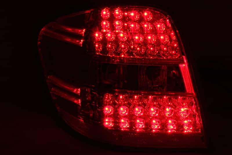 ANZO — ANZO 2006-2007 Mercedes Benz M Class W164 LED Taillights Red/Clear - view 4