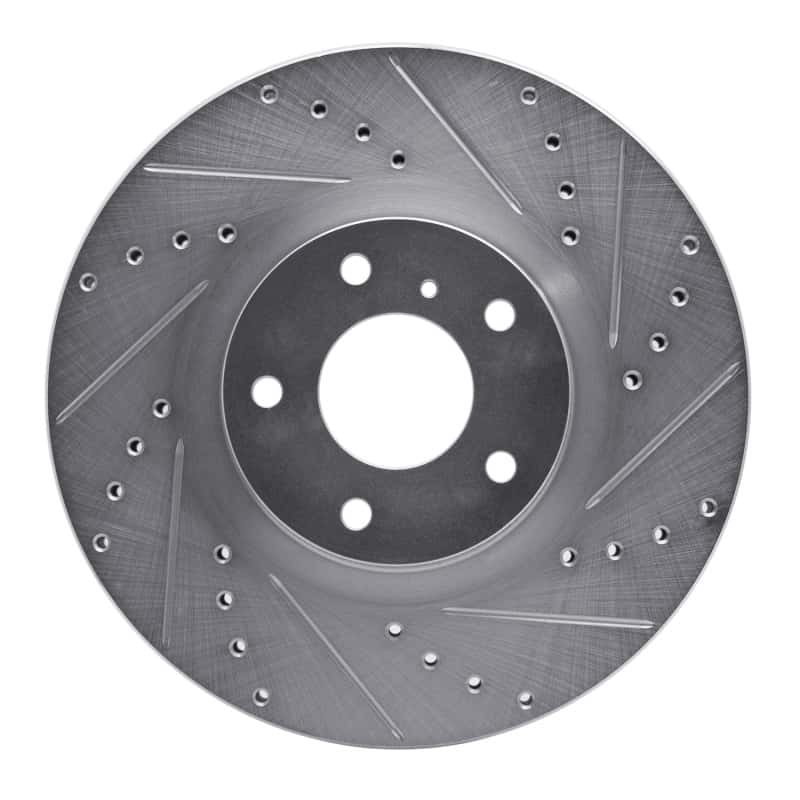 R1 Concepts — R1 09-23 Nissan 370Z Front Right Drilled & Slotted Silver Brake Rotor
R1 Brake Rotor Drill - view 1