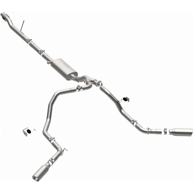 Magnaflow — MagnaFlow 2019 Chevy Silverado 1500 V8 5.3L Street Series Dual Split Exit Exhaust w/ Polished Tips
Cat-Back - view 3
