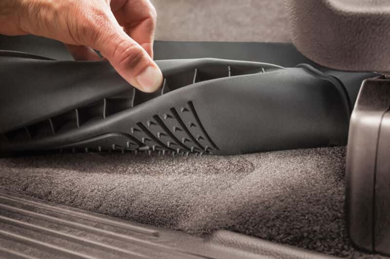 Husky Liners — Husky Liners 19-23 Chevy Silverado 1500 CC X-Act Contour Black 2nd Seat Floor Liners (Full Coverage) - view 14