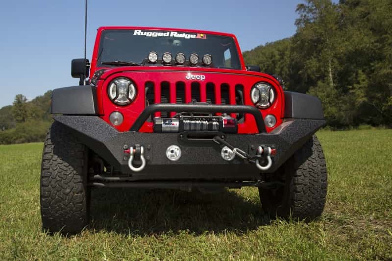 Rugged Ridge — Rugged Ridge Spartan Front Bumper HCE W/Overrider 07-18 Jeep Wrangler JK
OFFROAD_BUMPERS
Bumper- Front - view 5