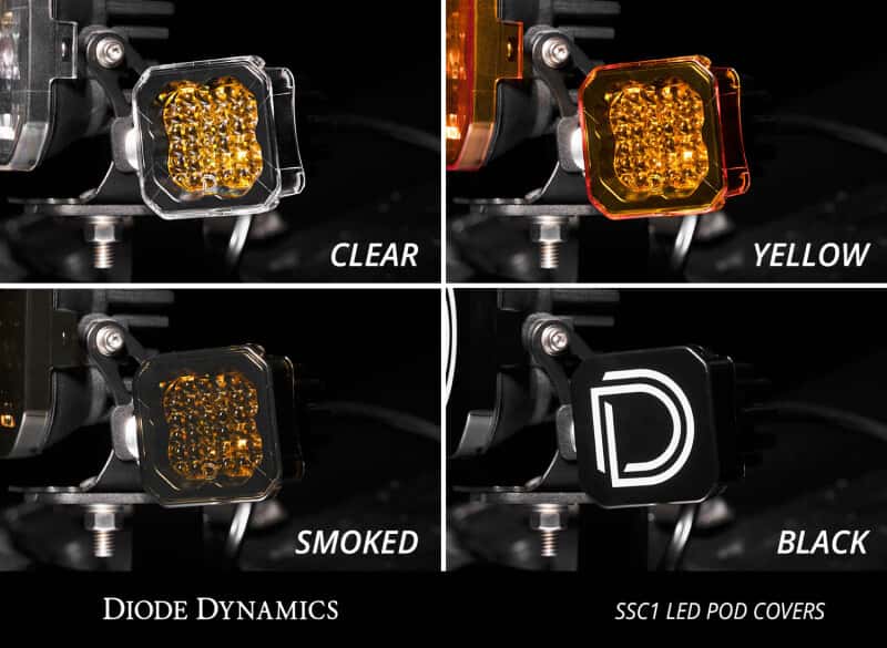 Diode Dynamics — Diode Dynamics Stage Series C1 LED Pod Cover - Yellow Each - view 5