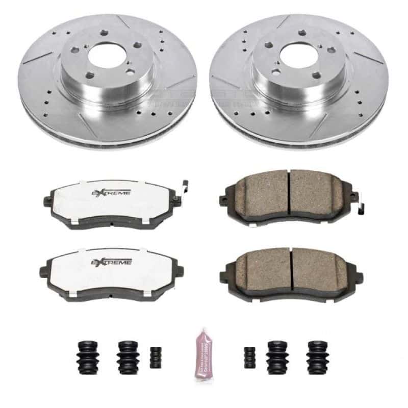 PowerStop — Power Stop 05-06 Saab 9-2X Front Z26 Street Warrior Brake Kit - view 1