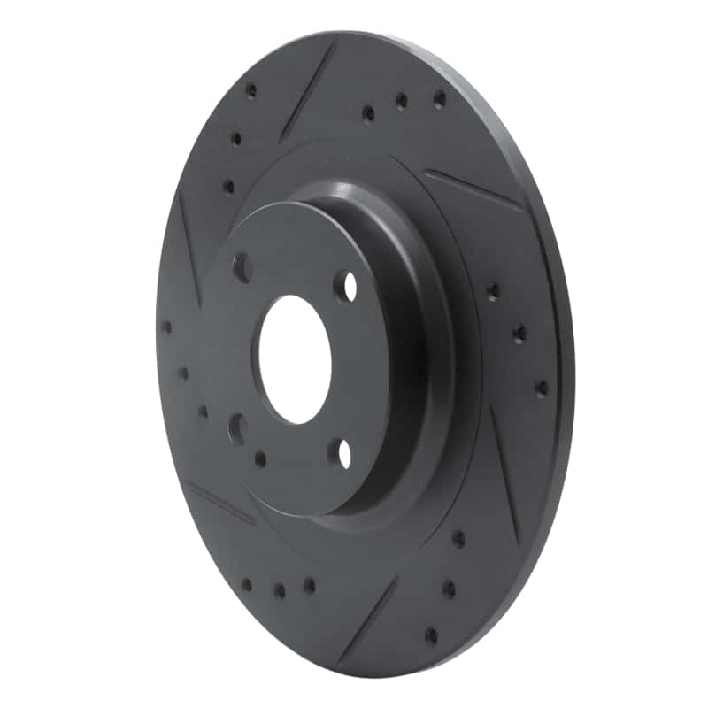 R1 Concepts — R1 2016-2025 Fiat 124 Spider Rear Left Drilled & Slotted Black Brake Rotor
R1 Brake Rotor Drill - view 2
