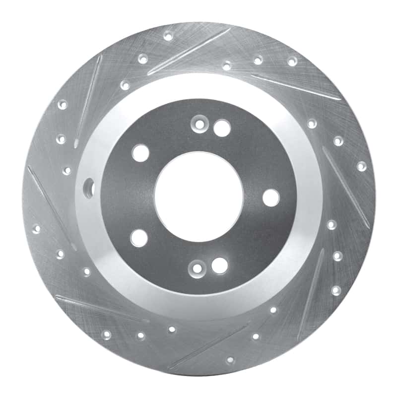 R1 Concepts — R1 15-20 Kia SORENTO Rear Left Drilled & Slotted Silver Brake Rotor
R1 Brake Rotor Drill - view 1