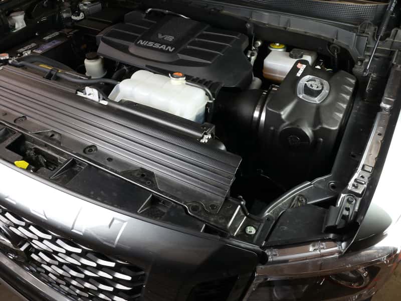 aFe — aFe Momentum HD Pro 10R Cold Air Intake System 17-19 Nissan Titan XD V8-5.6L
Momentum GT Intake - view 7