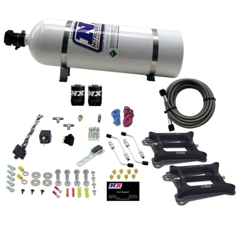 Nitrous Express — Nitrous Express Dual/4150/Gasoline Nitrous Kit (50-300HP) w/15lb Bottle
Injection System Kit
N2OSys - view 1