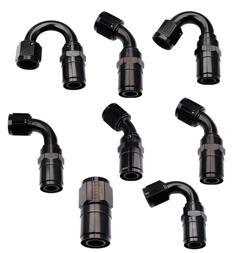 Fragola — Fragola -4AN Race-Rite Crimp-On Hose End 90 Degree - view 2