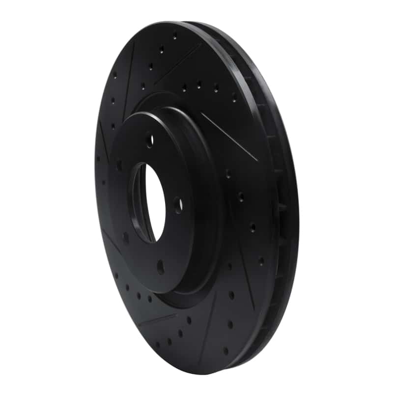 R1 Concepts — R1 98-06 Jaguar XK8 Front Left Drilled & Slotted Black Brake Rotor
R1 Brake Rotor Drill - view 2