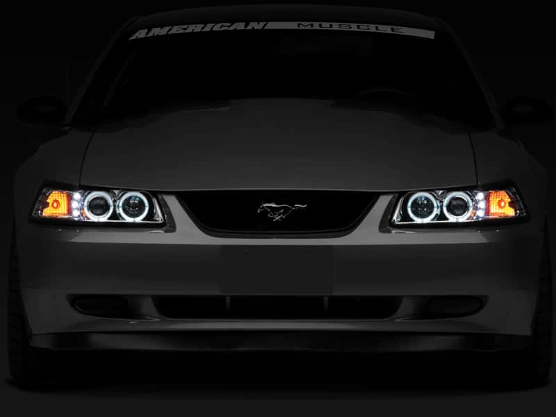 Raxiom — Raxiom 99-04 Ford Mustang Dual LED Halo Projector Headlights- Chrome Housing (Clear Lens)
Headlights - view 9