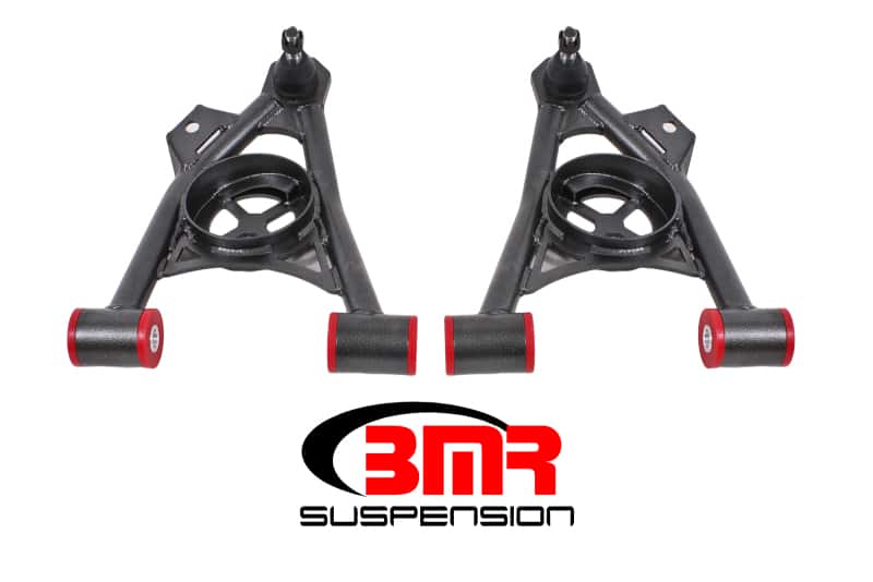 BMR Suspension — BMR 94-04 Ford Mustang Non-Adj. A-Arms Lower (Poly) w/ Spring Pocket - Black Hammertone
Lower A-arms - view 1