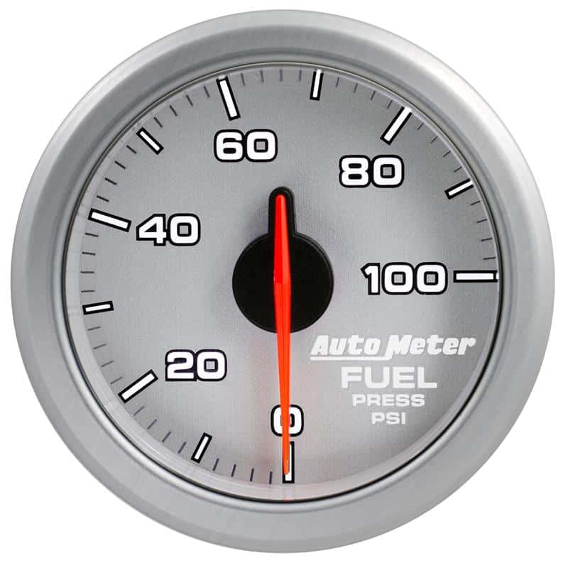 AutoMeter — Autometer Airdrive 2-1/6in Fuel Pressure Gauge 0-100 PSI - Silver
GA 2" FUELP ARDRV SL - view 1