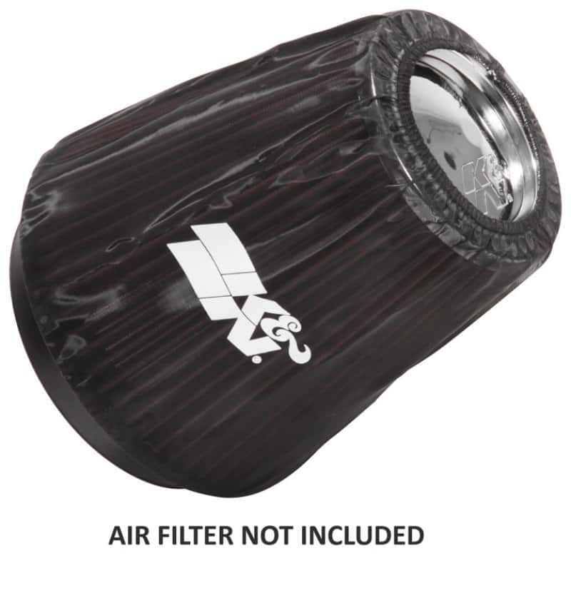 K&N Engineering — K&N Black Drycharger Round Tapered Custom Air Filter Wrap - view 3