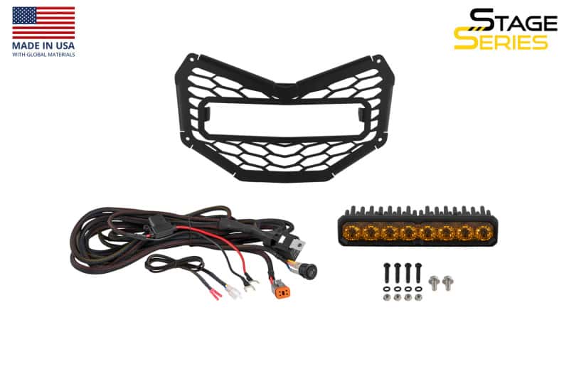 Diode Dynamics — Diode Dynamics 17-26 Can Am Maverick X3 SS10 Grille Sport Yellow Combo - view 7