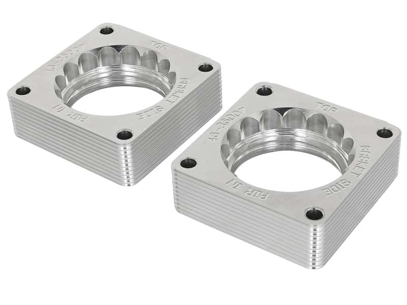 aFe — aFe Silver Bullet Throttle Body Spacer 09-18 Nissan 370Z V6-3.7L (VQ37VHR)
Throttle Body Spacer - view 2