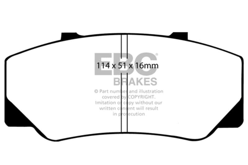 EBC — EBC 91-94 Nissan Sentra SE-R Ultimax Rear Brake Pads
Disc Brake Pad - view 1