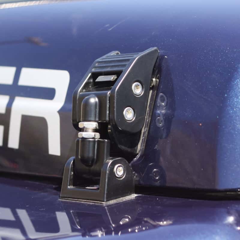 Rugged Ridge — Rugged Ridge 97-06 Jeep Wrangler TJ Black Aluminum Hood Catches
Hood Latch Assembly
OFFROAD_EXTERIOR - view 3