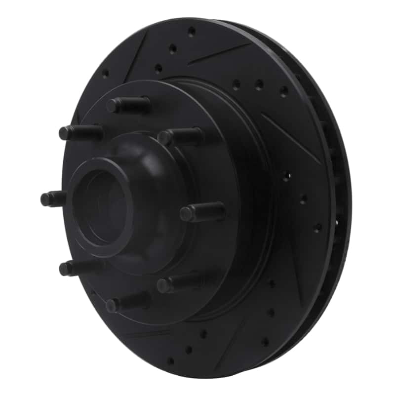 R1 Concepts — R1 1994-1999 Dodge Ram 2500 Front Left Drilled & Slotted Black Brake Rotor
R1 Brake Rotor Drill - view 2