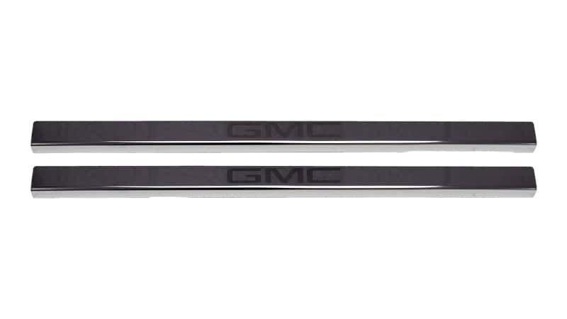 Putco — Putco 2020 GMC Sierra LD/HD Dbl/Regular Cab w/ GMC Etching (2pcs) Black Platinum Door Sills
Door Sill Protector - view 1