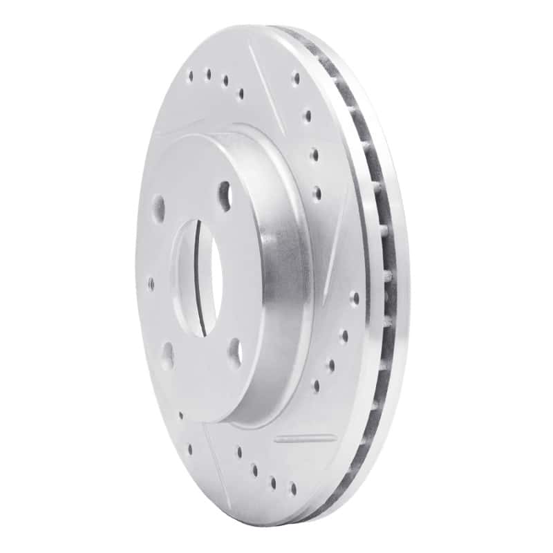 R1 Concepts — R1 90-01 Ford Escort Front Left Drilled & Slotted Silver Brake Rotor
R1 Brake Rotor Drill - view 2