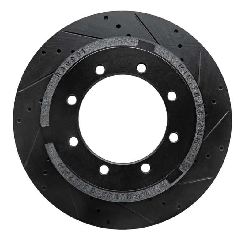R1 Concepts — R1 11-22 Ford F-350 Super Duty 2WD Rear Right Drilled & Slotted Black Brake Rotor
R1 Brake Rotor Drill - view 1