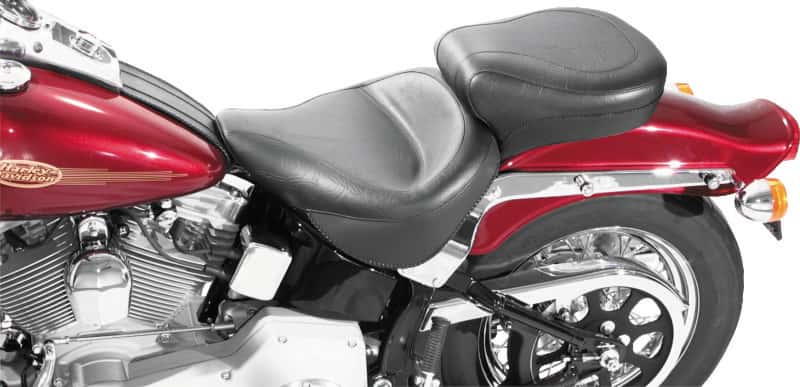 Mustang Motorcycle — Mustang 00-15 Harley Softail Standard Rear Tire Wide Touring 1PC Seat - Black - view 2