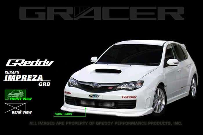 GReddy — GReddy 08+ WRX & STi Front Lip Spoiler ** Must ask/call to order** - view 2