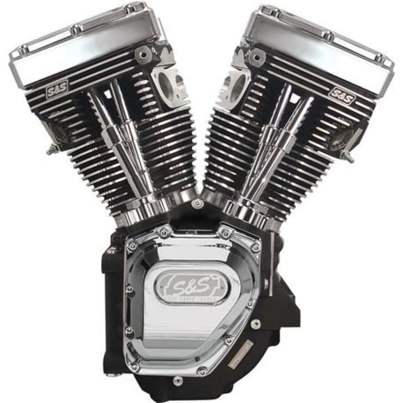 S&S Cycle — S&S Cycle 99-06 BT T124 Long Block Engine w/ 640 Cams - Wrinkle Black - view 2