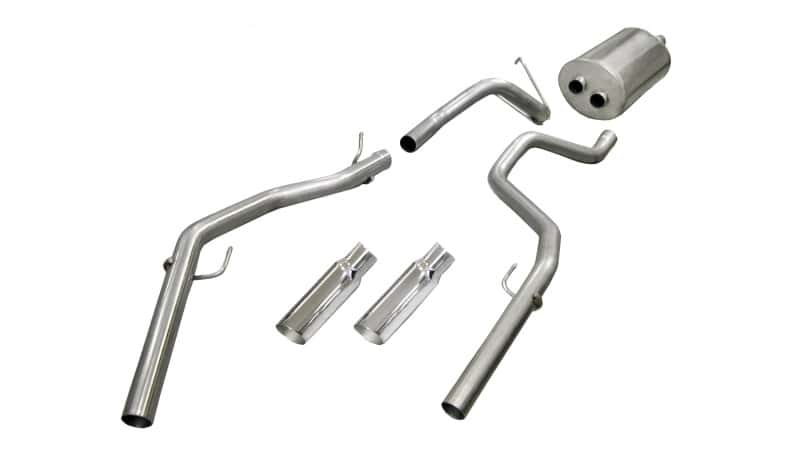 CORSA Performance — Corsa 2009-2019 -14 Dodge Ram Quad Cab/Short Bed 1500 4.7L V8 Polished Sport Cat-Back Exhaust
Exhaust - view 1