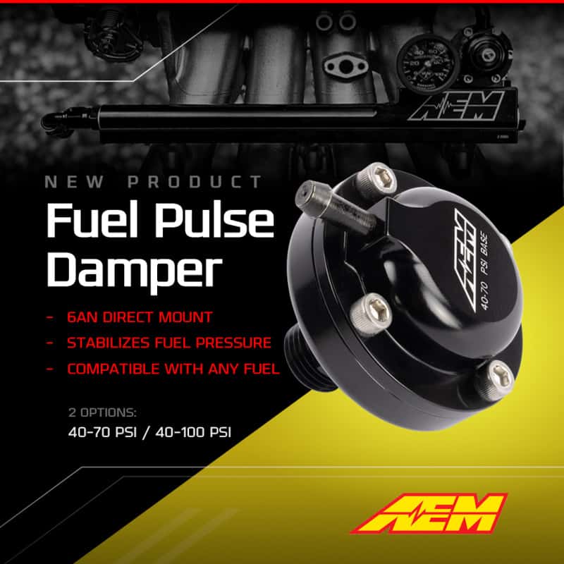 AEM — AEM AN6 ORB 40-70psi Fuel Pulse Damper
6AN ORB 40-70 PSI - view 4