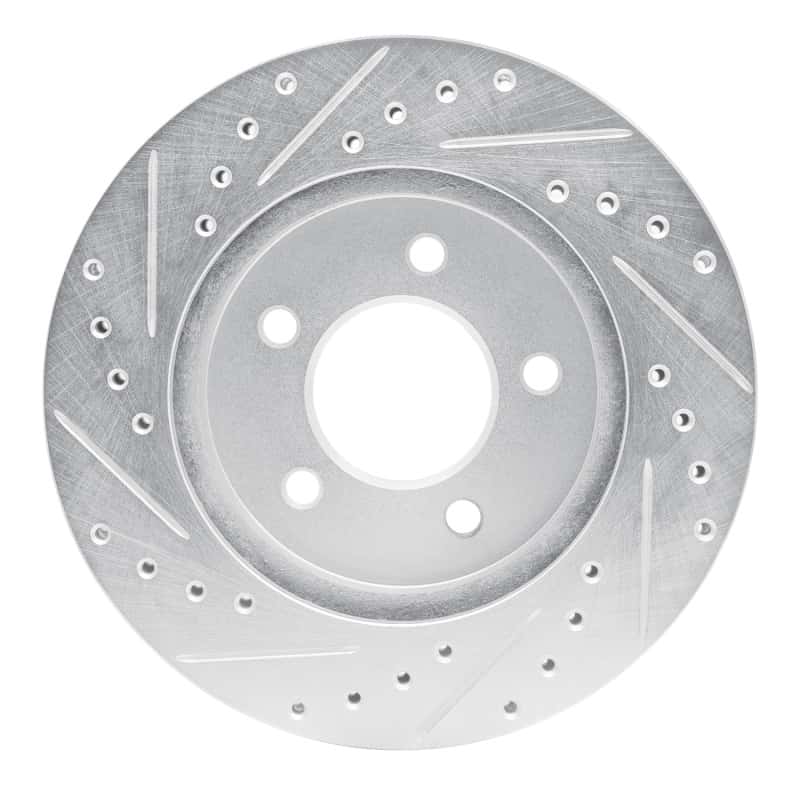 R1 Concepts — R1 91-02 Chrysler Voyager Front Right Drilled & Slotted Silver Brake Rotor
R1 Brake Rotor Drill - view 5