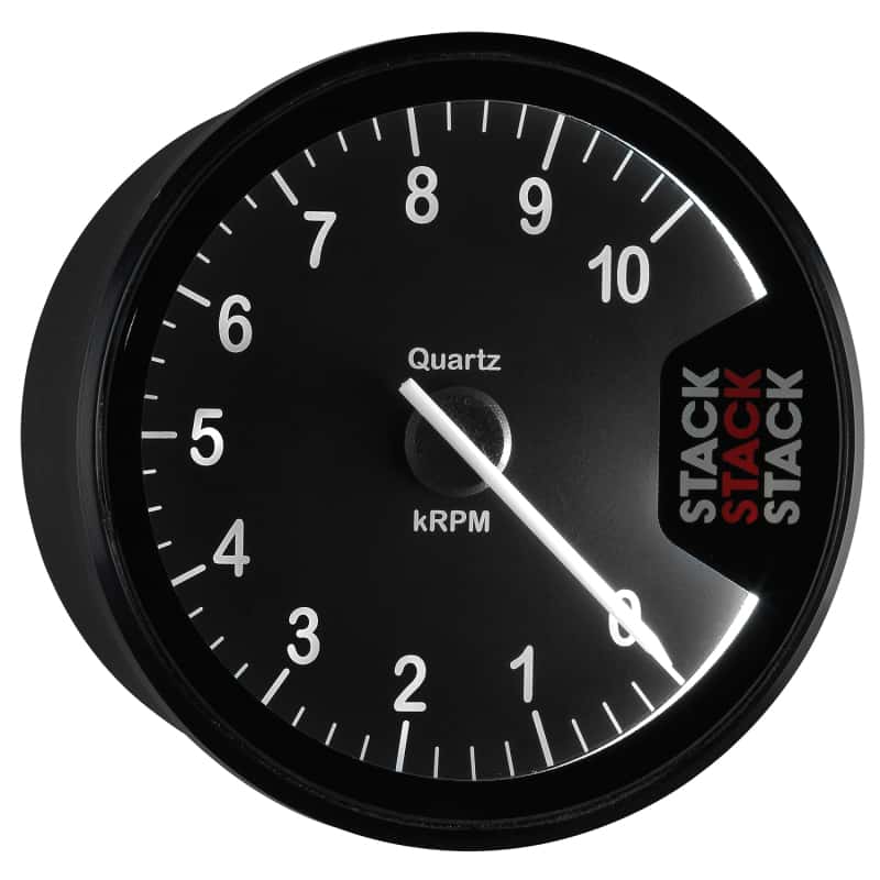 AutoMeter — Autometer Stack Clubman Tachometer 80mm 0-10K RPM - Black
Tach Club Blk 10kRPM - view 6