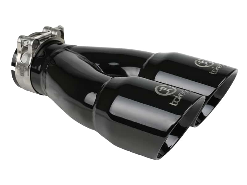 aFe — aFe Takeda 2.5in 304 Stainless Steel Clamp-on Exhaust Tip 2.5in Inlet 3in Dual Outlet - Black
Takeda Exhaust Tip - view 1