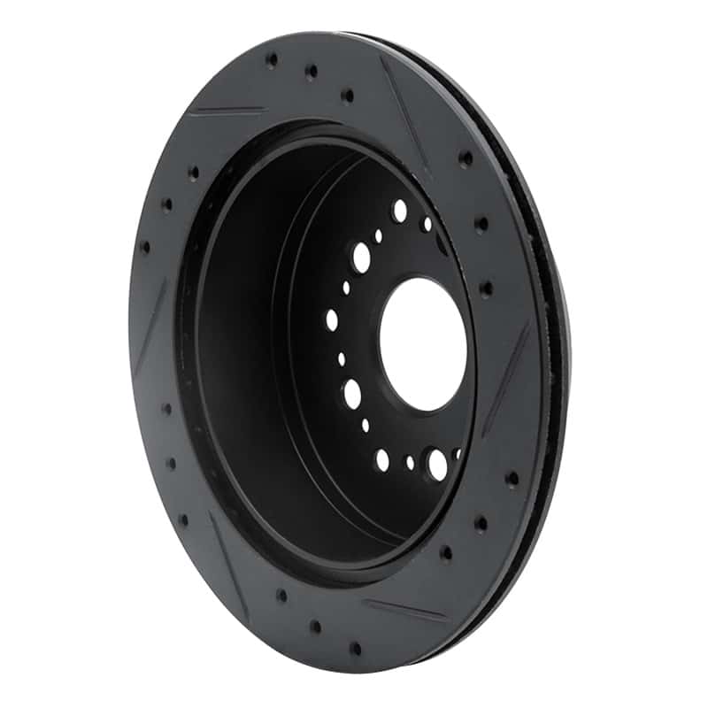 R1 Concepts — R1 92-98 Lexus SC300 Rear Left Drilled & Slotted Black Brake Rotor
R1 Brake Rotor Drill - view 4