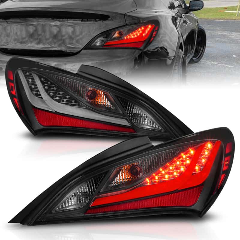 ANZO — ANZO 10-13 Hyundai Genesis 2DR LED Taillights Smoke
Tail Light Set
LED Taillights - view 9