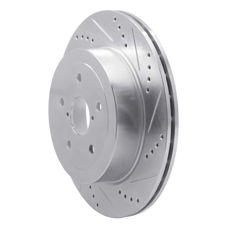 R1 Concepts — R1 05-07 Subaru Impreza Rear Right Drilled & Slotted Silver Brake Rotor
R1 Brake Rotor Drill - view 2