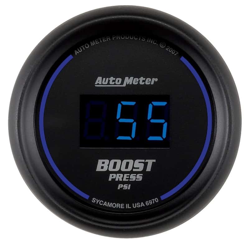 AutoMeter — Autometer Cobalt Digital 52mm Digital 5-60 PSI Boost Gauge
GA 2" BST 60PSI CBD - view 1