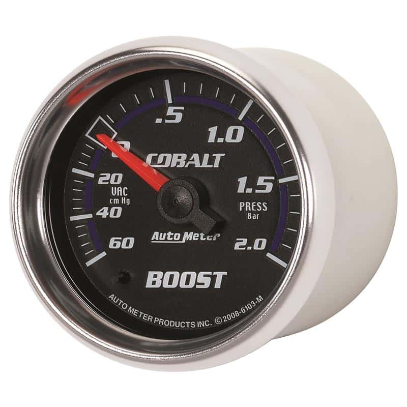 AutoMeter — Autometer Cobalt 52mm 2 BAR Mechanical Boost Gauge
GA 2" BST 2 BAR M CB - view 4