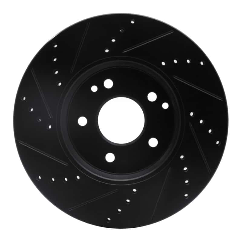 R1 Concepts — R1 96-11 Chrysler Crossfire Front Right Drilled & Slotted Black Brake Rotor
R1 Brake Rotor Drill - view 5