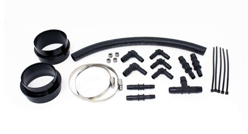 Torque Solution — Torque Solution Turbo Inlet Hose Black (Non-Recirc): 02-07 Subaru WRX / 04-20 STI / 05-09 Legacy GT - view 3