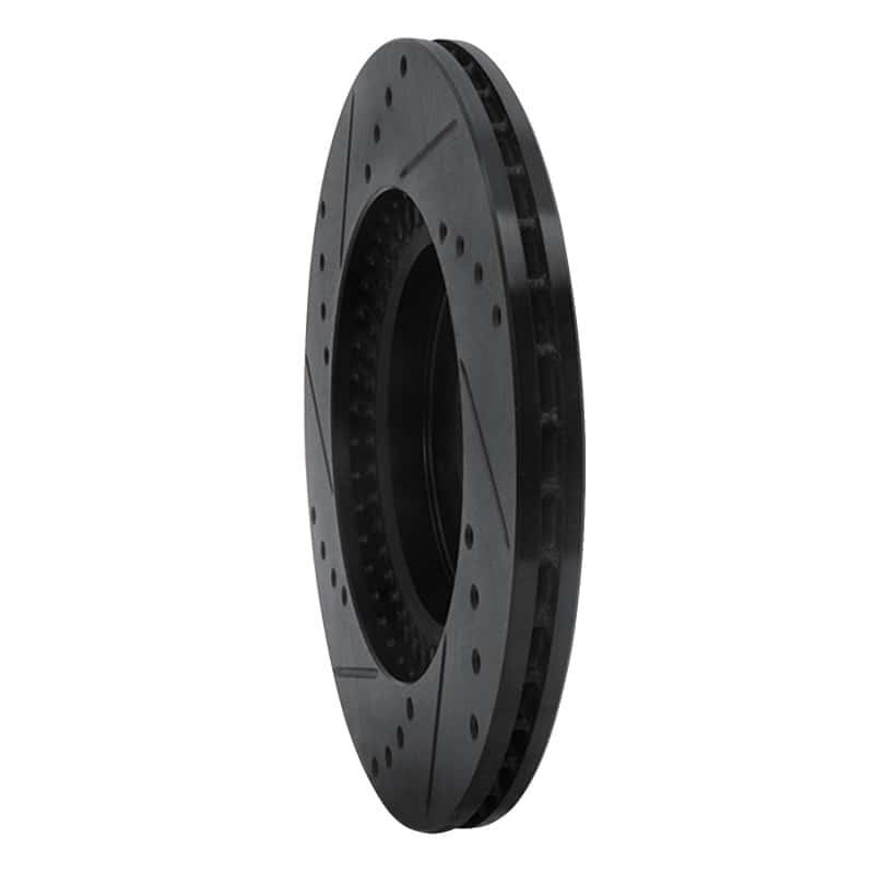 R1 Concepts — R1 06-15 Mazda MX-5 Miata Front Right Drilled & Slotted Black Brake Rotor
R1 Brake Rotor Drill - view 4